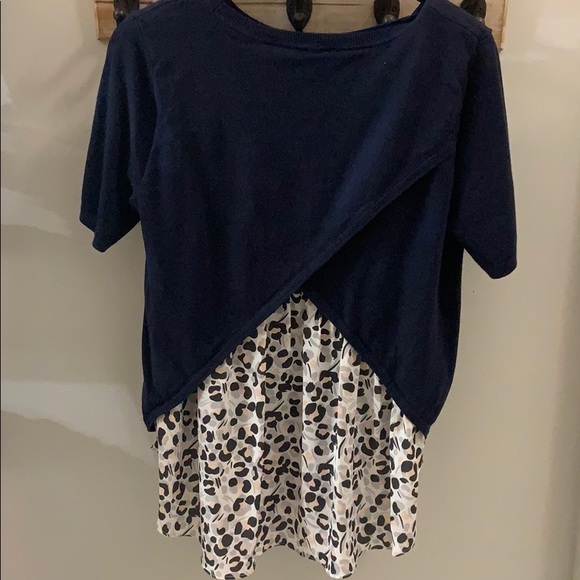 LOFT Mixed Media Cheetah Sweater - Picture 5 of 6